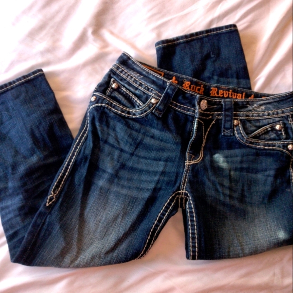 ROCK REVIVAL JOHANNA CAPRI SIZE 27